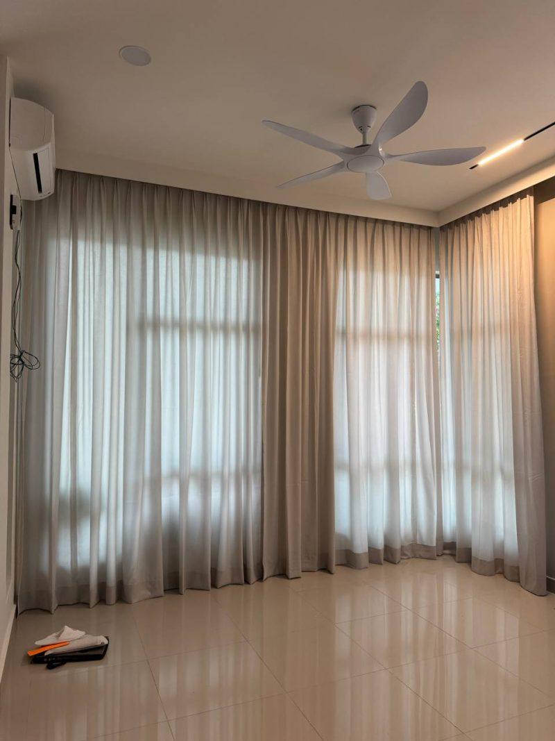 single layer curtain